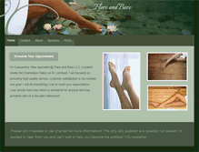 Tablet Screenshot of flareandbare.com